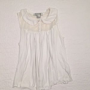 F21 - Blouse w/ Lace Detail & Peter Pan Collar